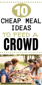 cheap food for groups