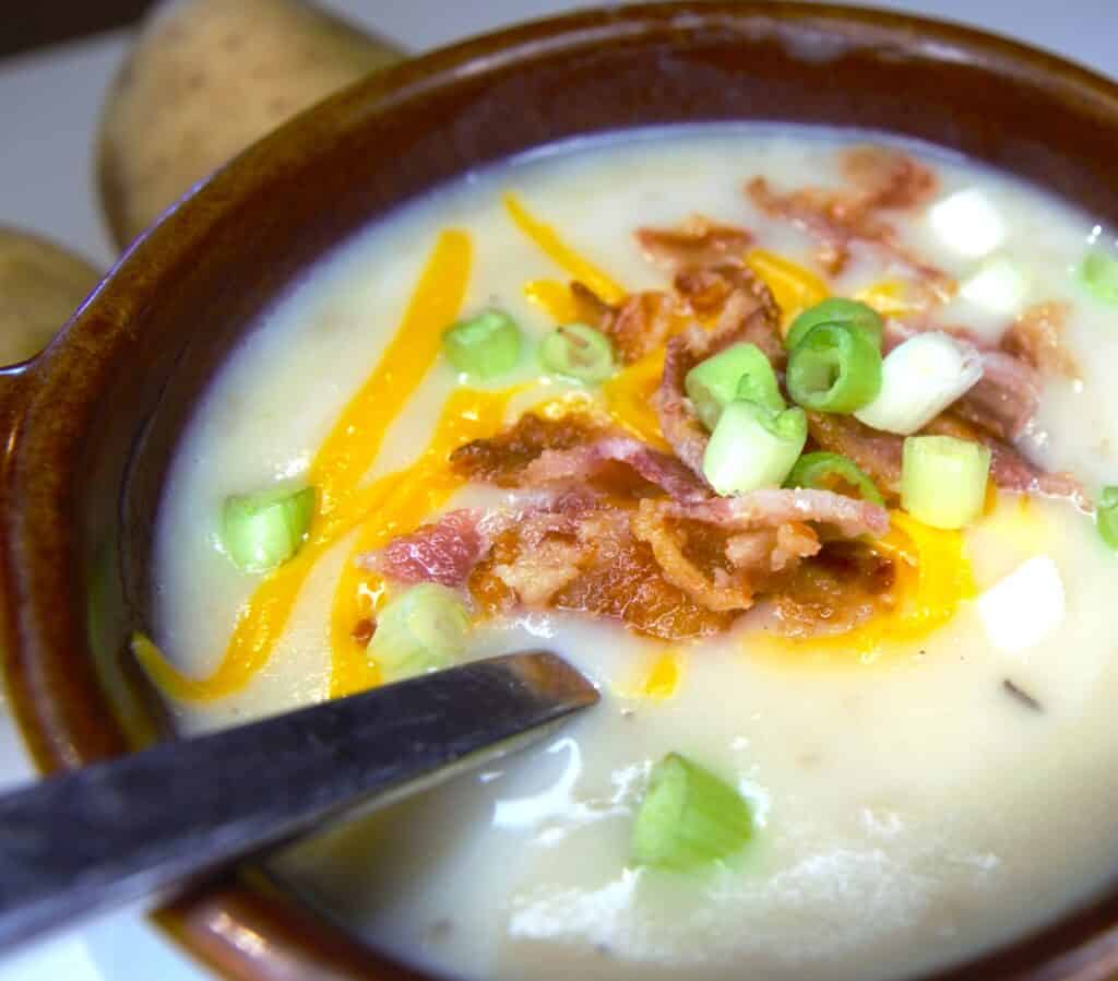 Creamy loaded potato soup