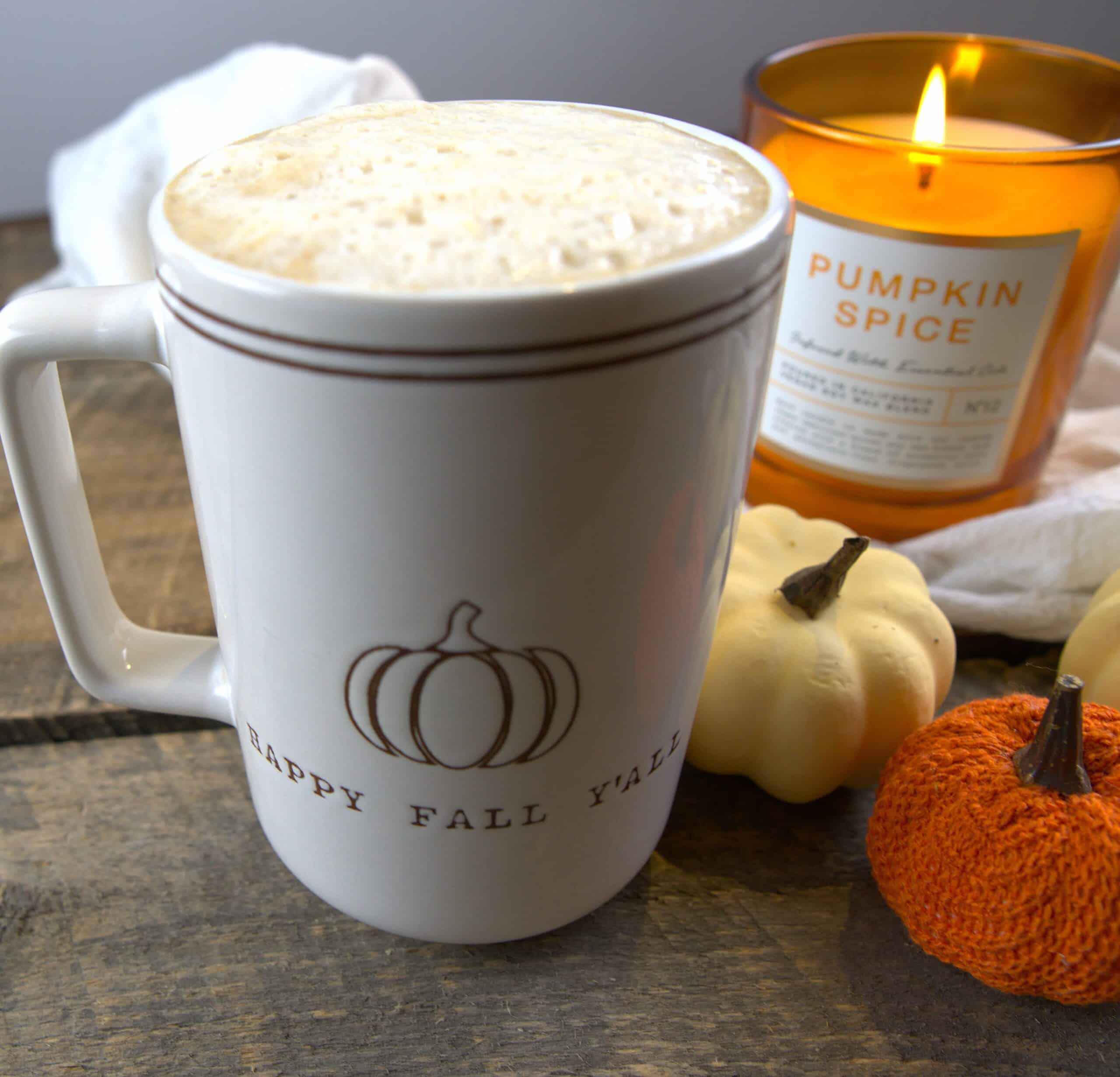 pumpkin homemade latte