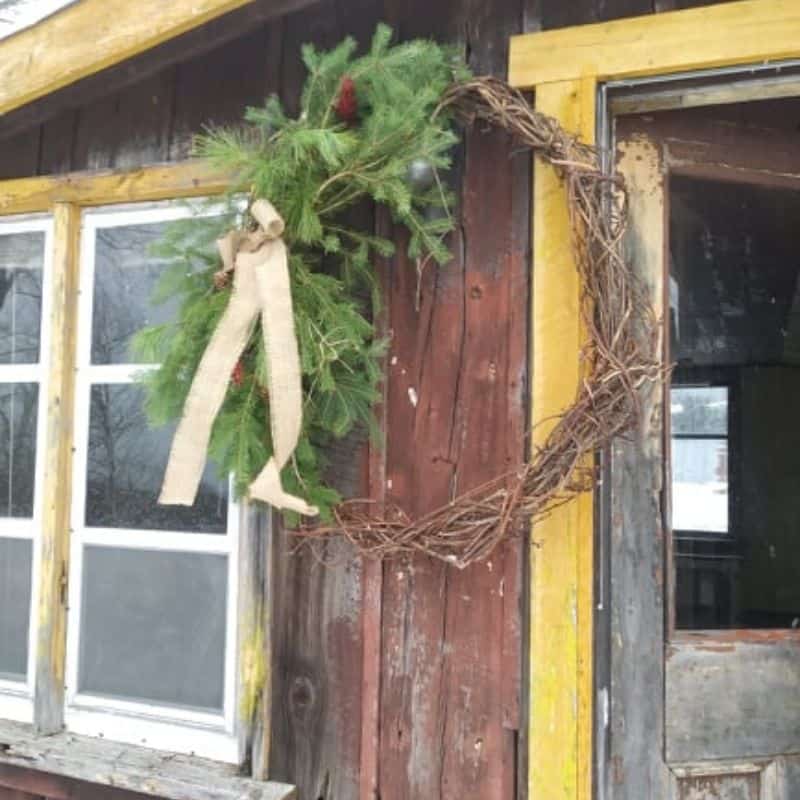 Christmas wreath DIY