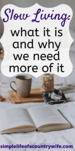 what is slow living