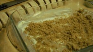sugar in the pan