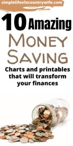 money saving charts