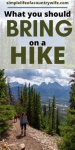 bring on a hike