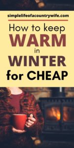 how to keep warm in winter