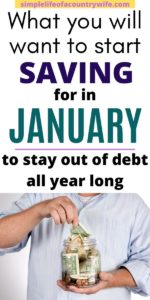 start saving in January