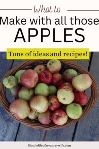 apple recipes for an overabundance of apples