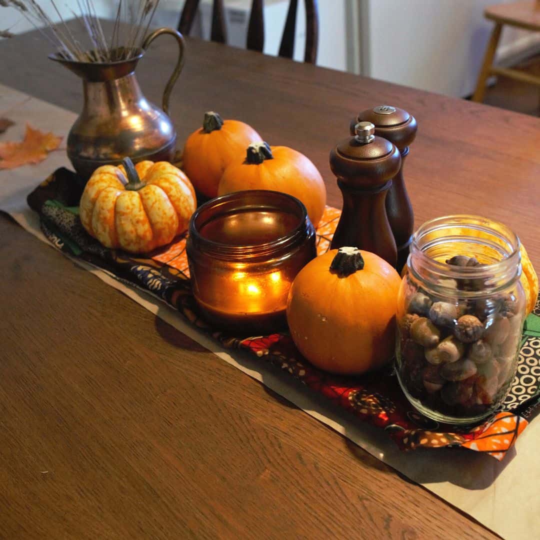 Create a Beautiful, Fall Centerpiece and Table Runner