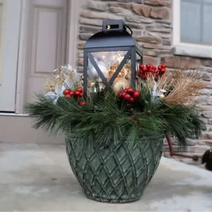 Christmas planter for outdoors