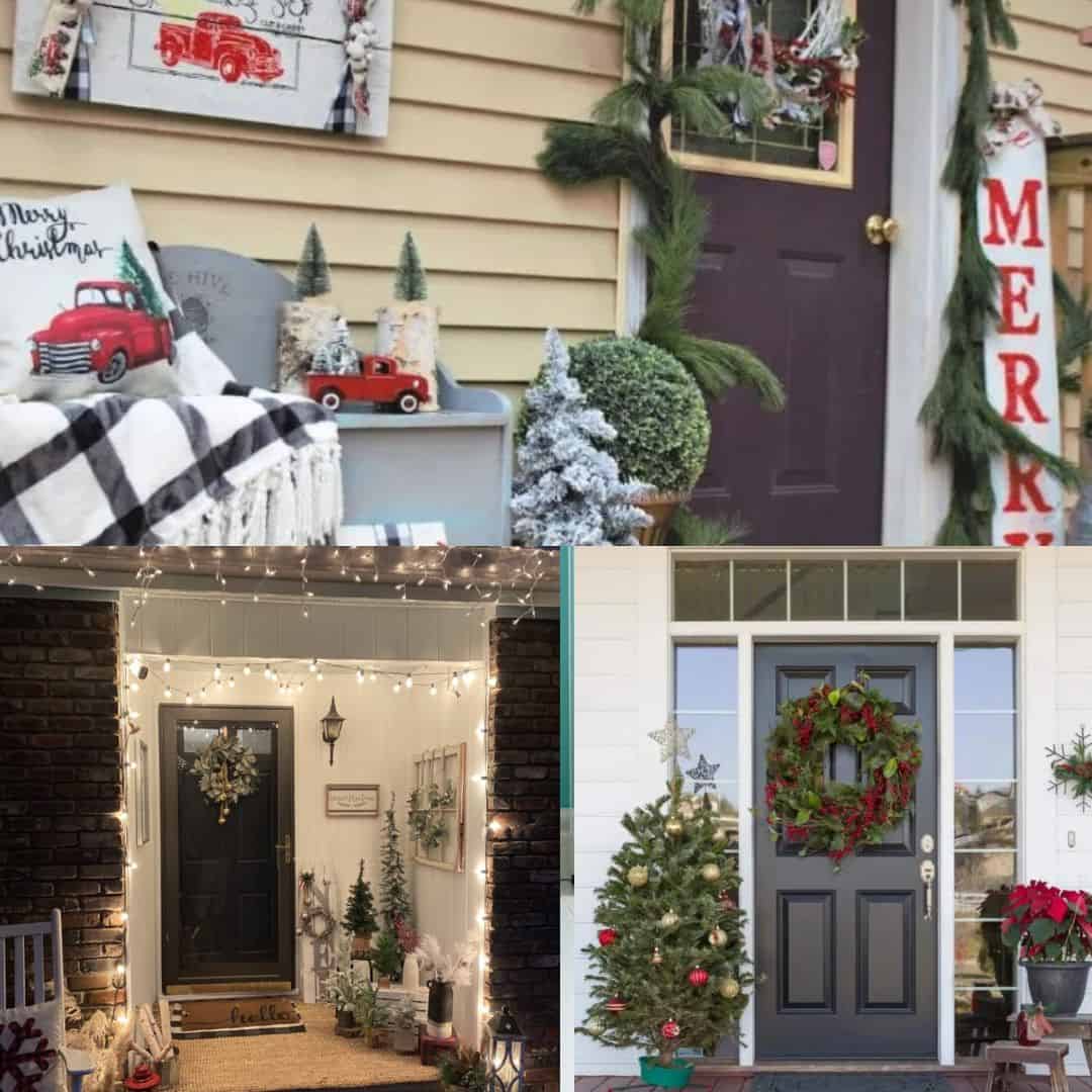 front porch Christmas ideas