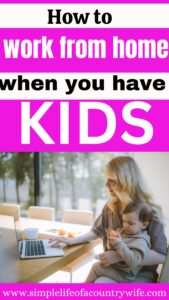 Work from home with kids