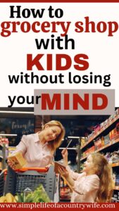 Grocery shopping with kids