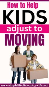 How to help kids adjust moving