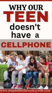 no cell phones for teens