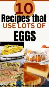 Recipes for eggs