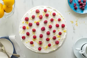 Lemon curd cake