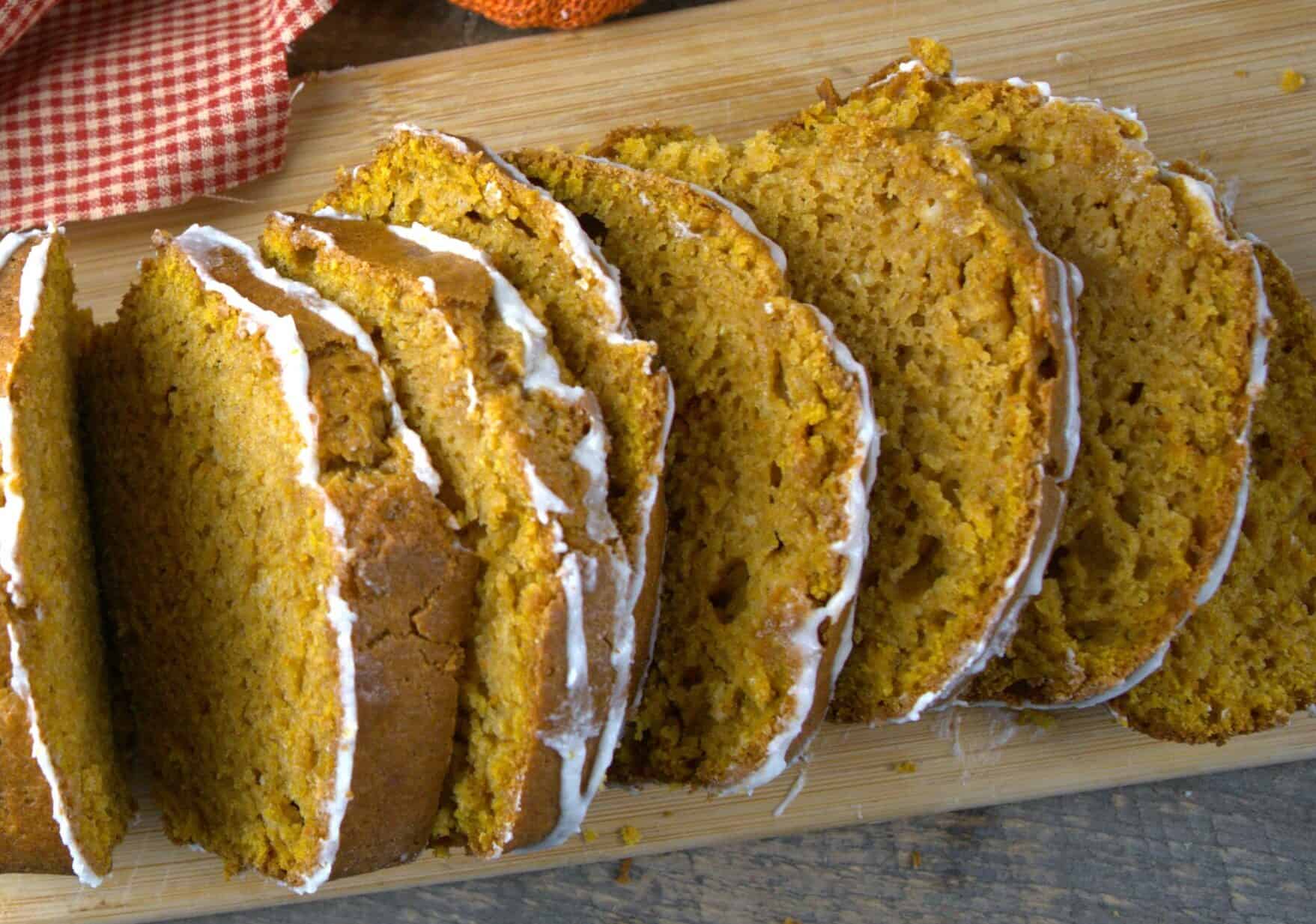 Easy Pumpkin Bread with Maple Glaze