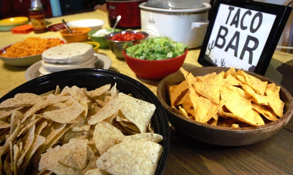 Taco bar party