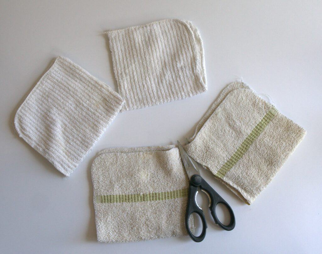 Cutting cloths for dryer sheets