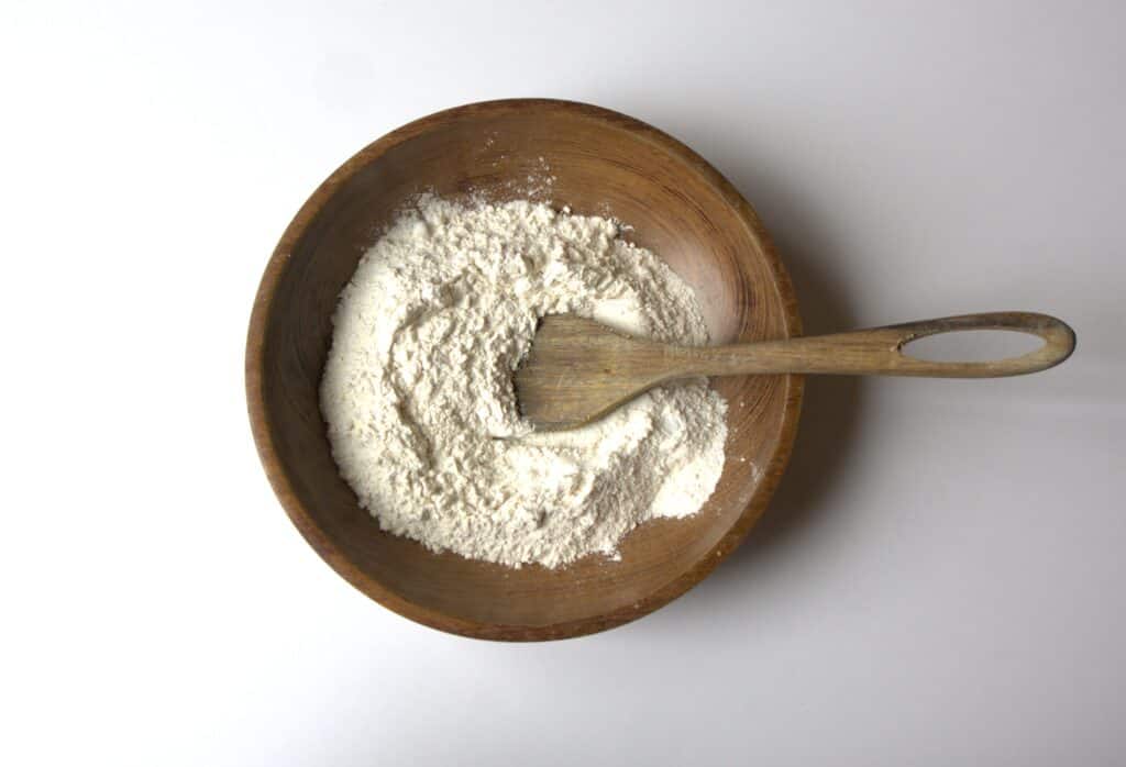 dry ingredients for pancakes