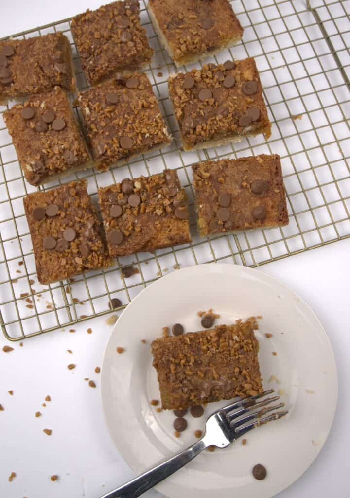 heath butter tart squares