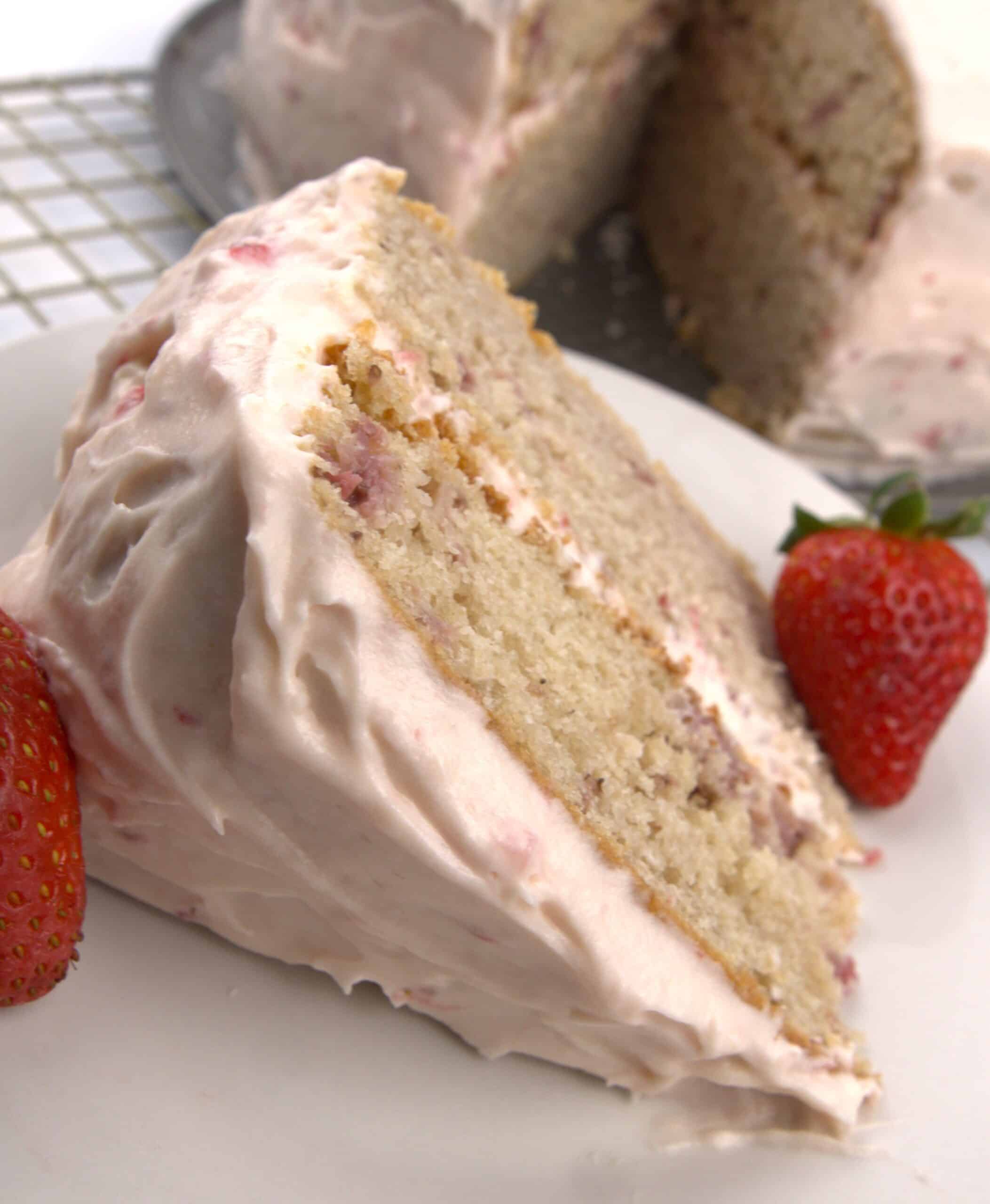 fresh strawberry cake