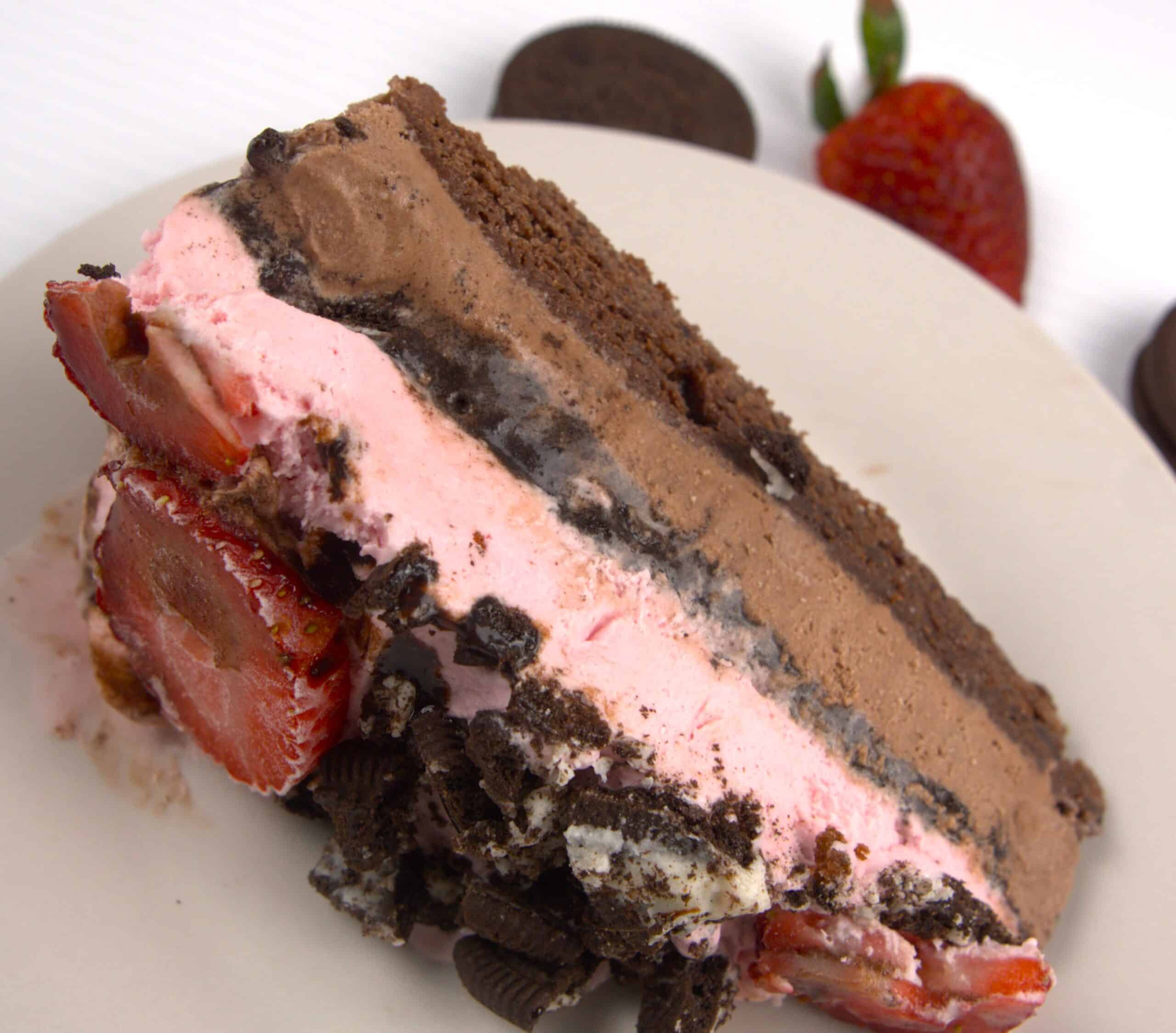 piece of ice cream cake