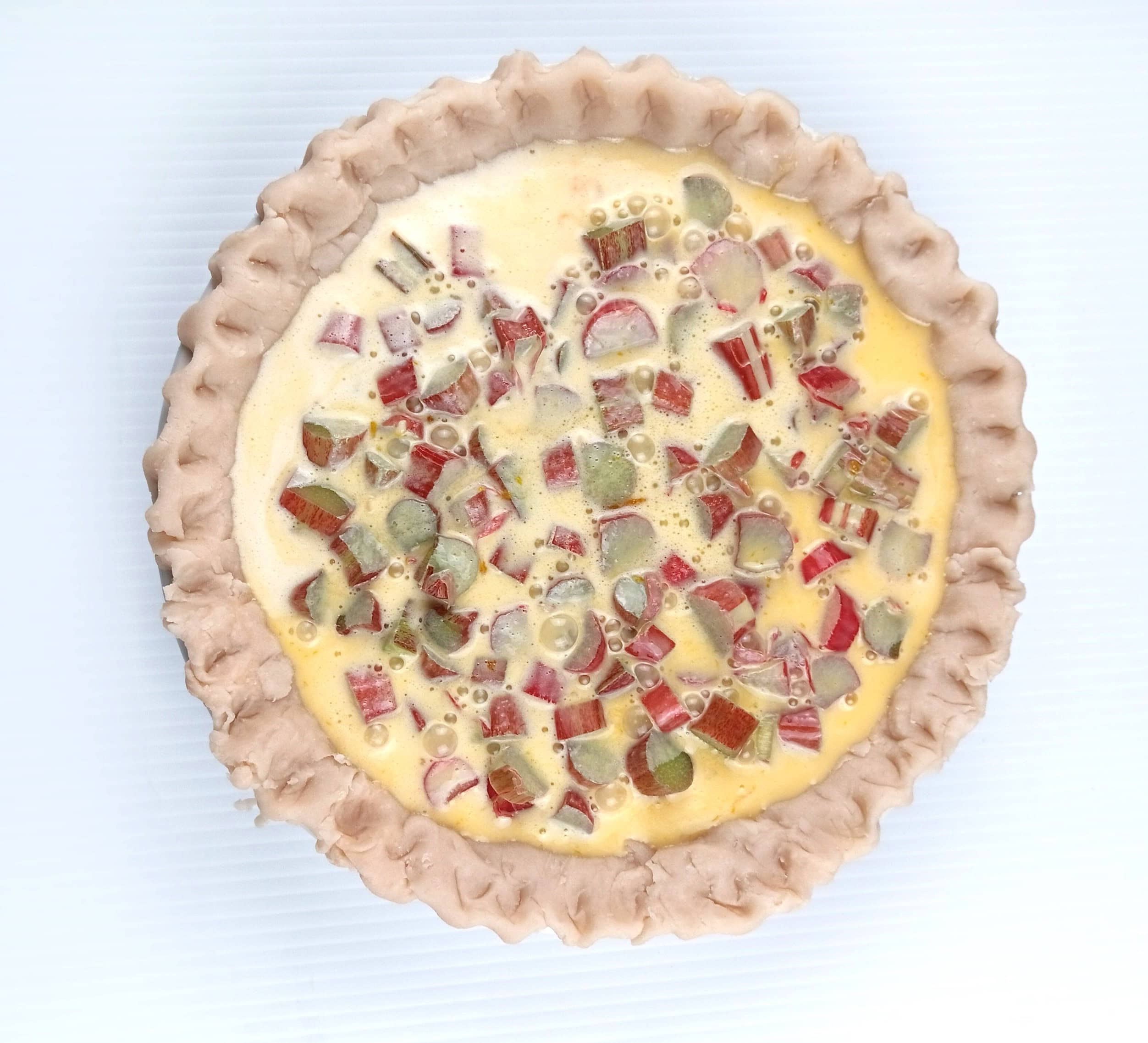 rhubarb custard pie