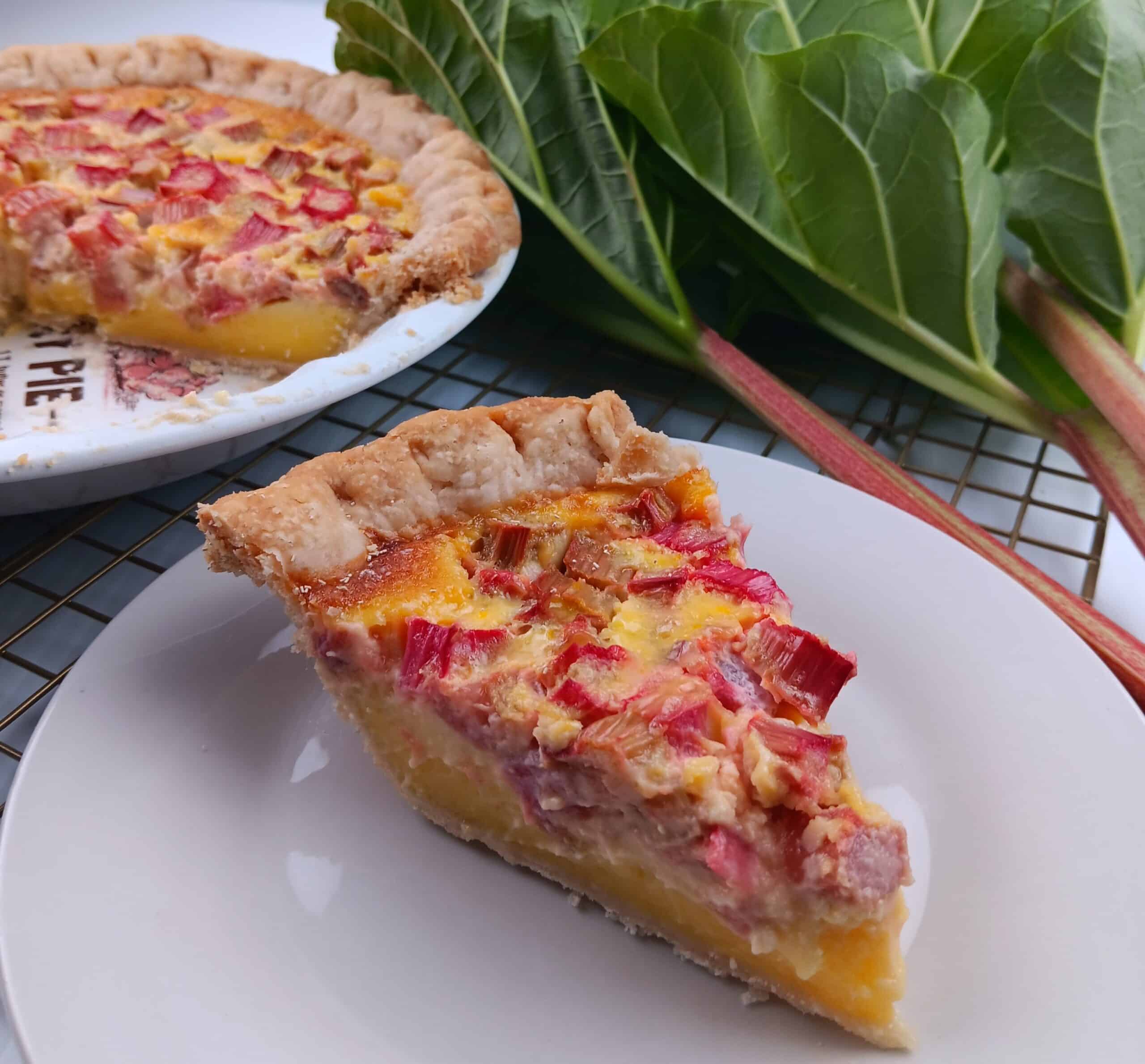 rhubarb custard pie