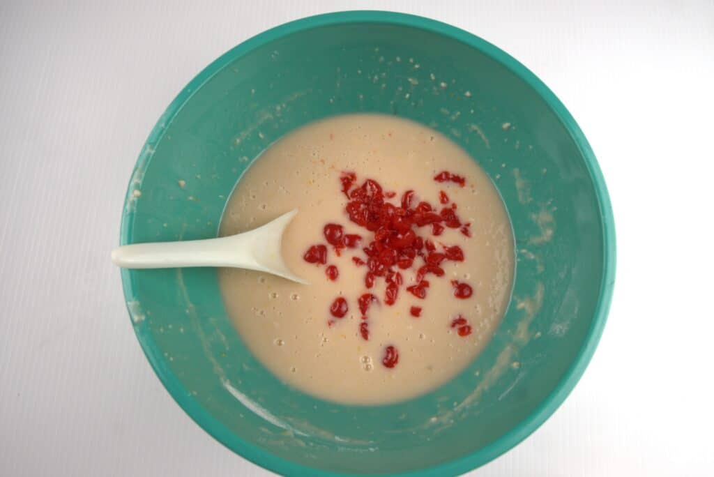 cherry cupcake batter