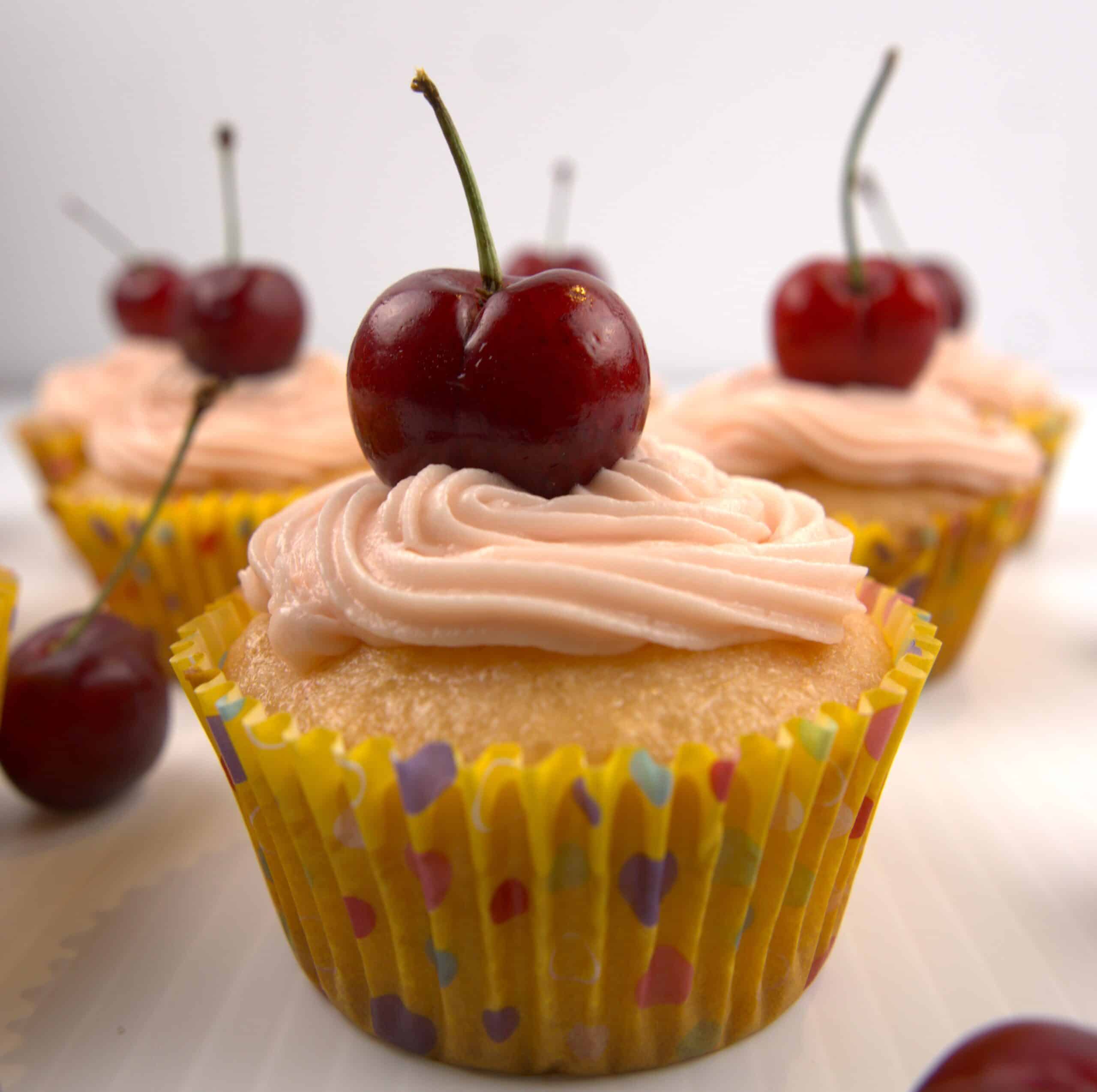 cherry cupcakes