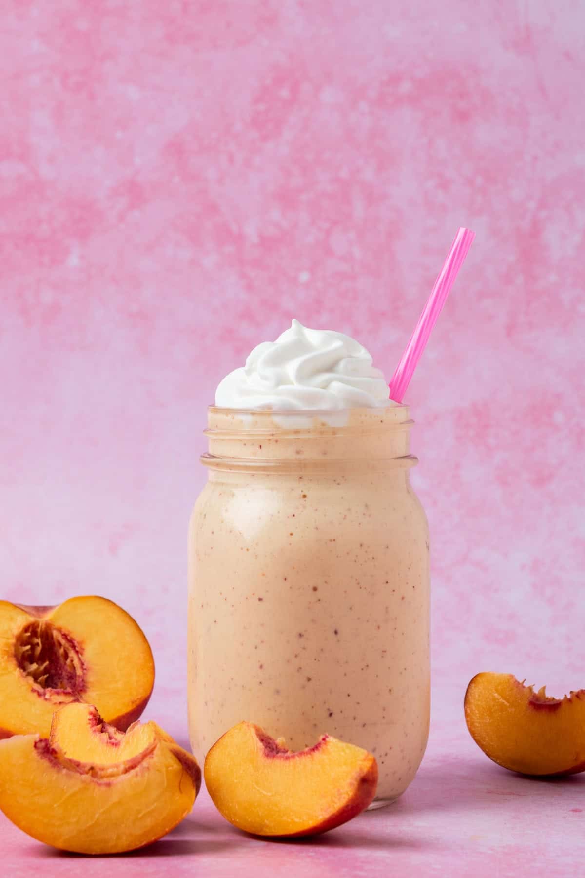 peach milkshake